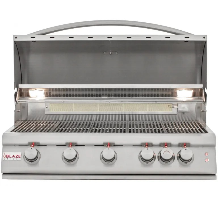 Blaze 40-Inch 5-Burner LTE Gas Grill with Rear Burner and Built-in Lighting System