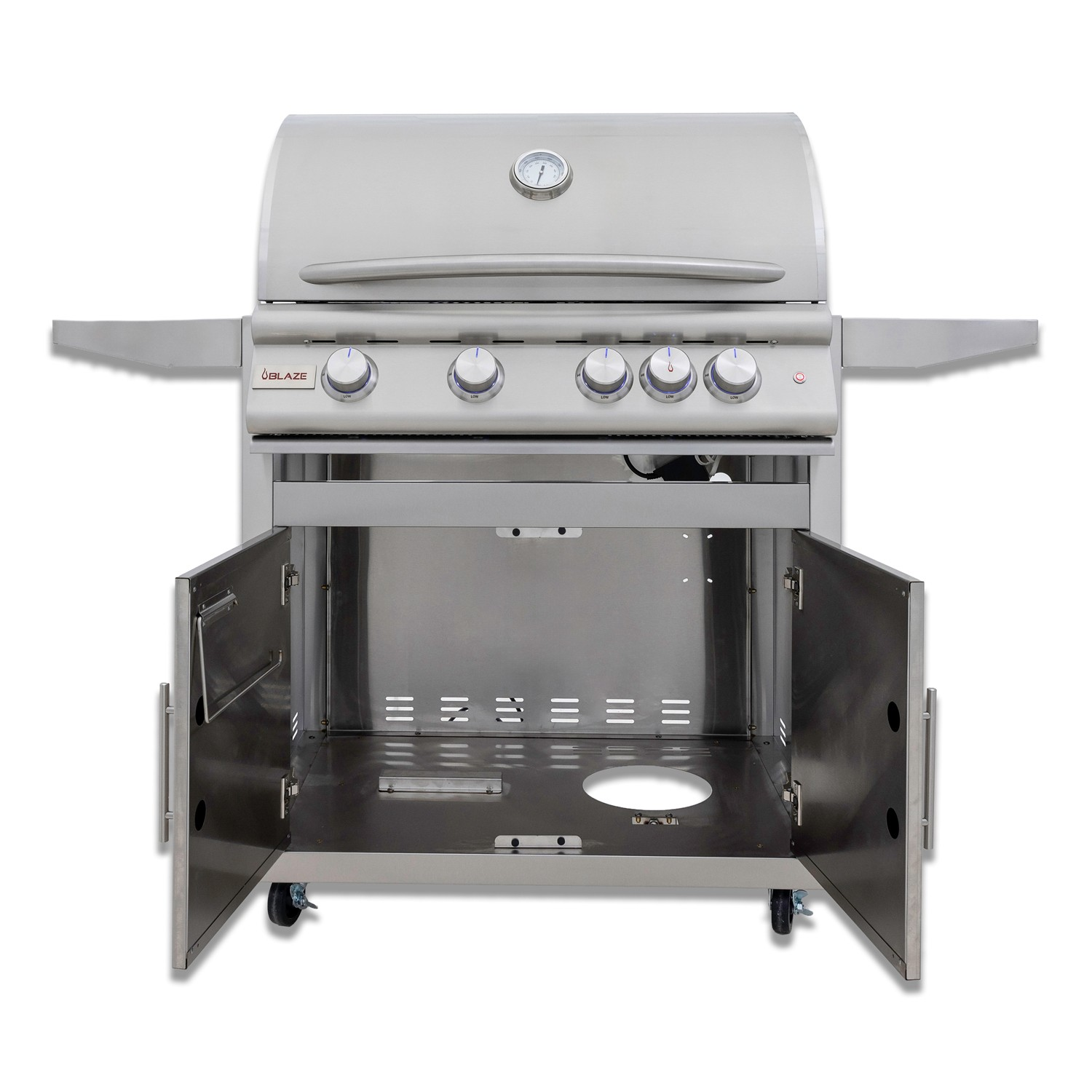 Blaze 32-Inch 4-Burner Premium LTE+ Gas Grill with Rear Burner and Built-in Lighting System