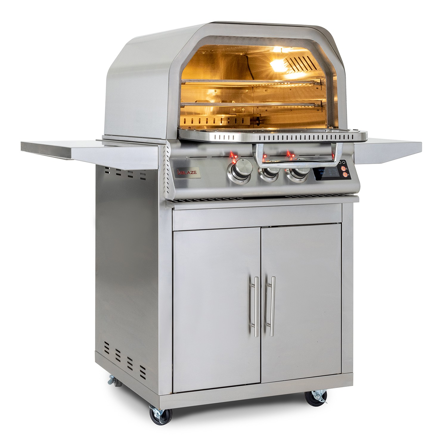 Blaze 26-Inch Gas Outdoor Pizza Oven with Rotisserie