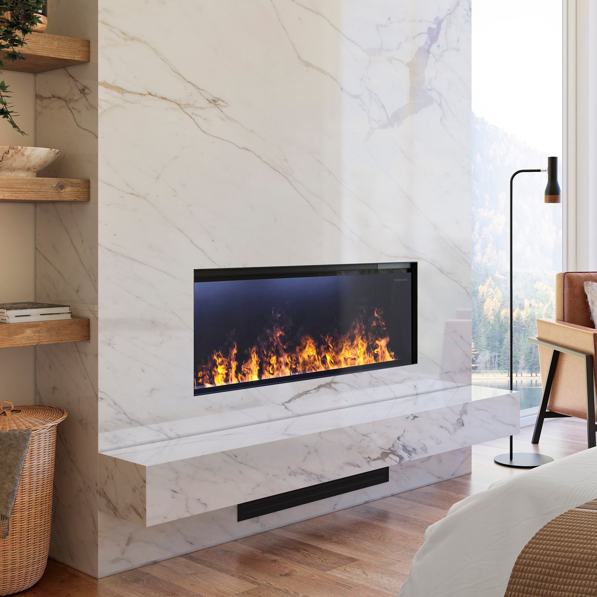 Dimplex Optimyst 46" Linear Vapor Fireplace with Acrylic Ice and Driftwood