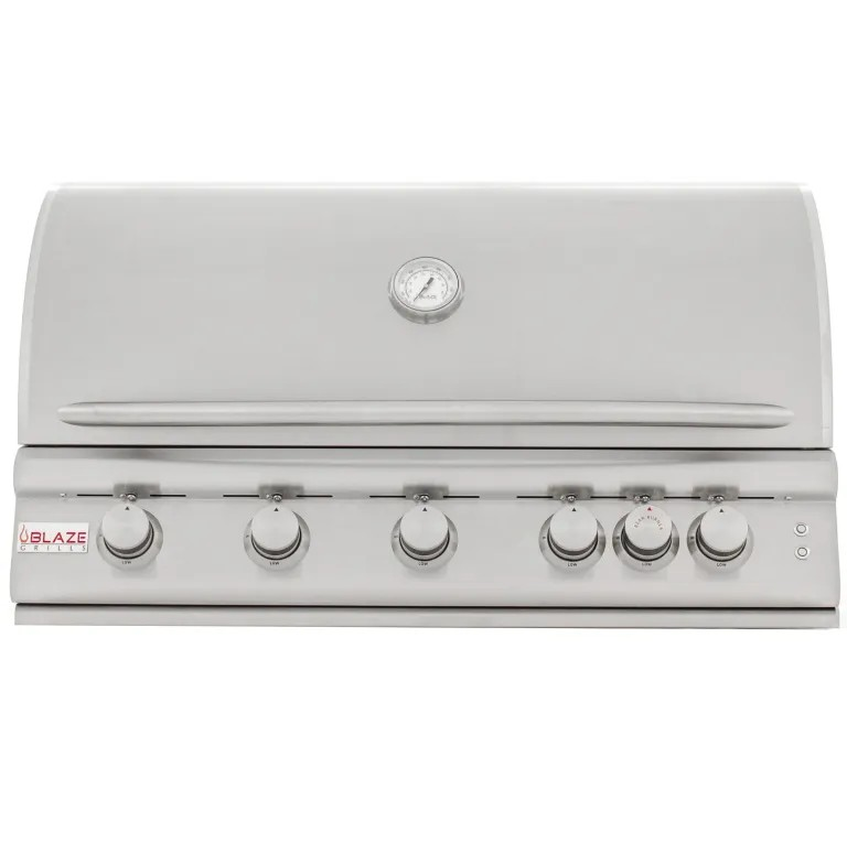 Blaze 40-Inch 5-Burner LTE Gas Grill with Rear Burner and Built-in Lighting System