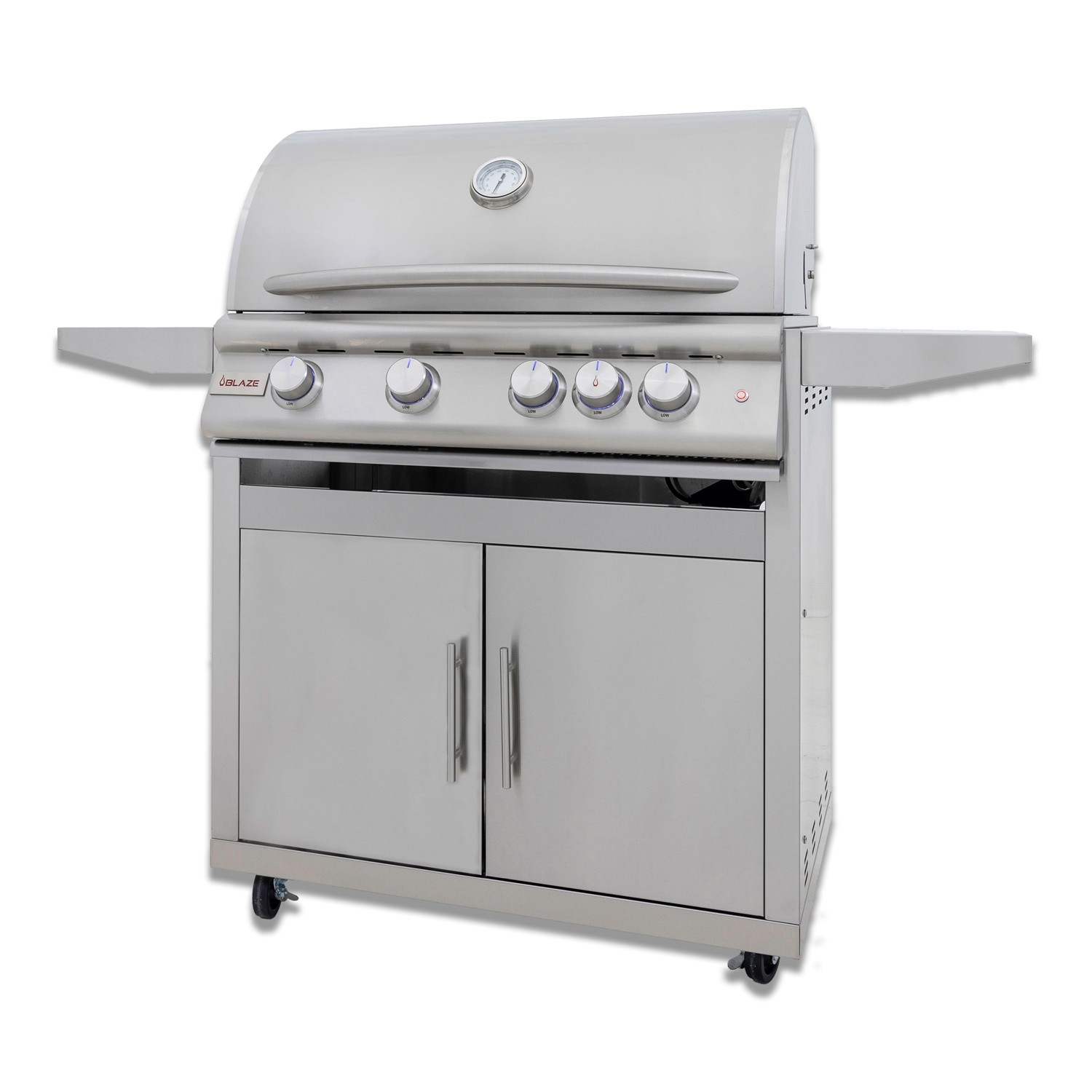 Blaze 32-Inch 4-Burner Premium LTE+ Gas Grill with Rear Burner and Built-in Lighting System