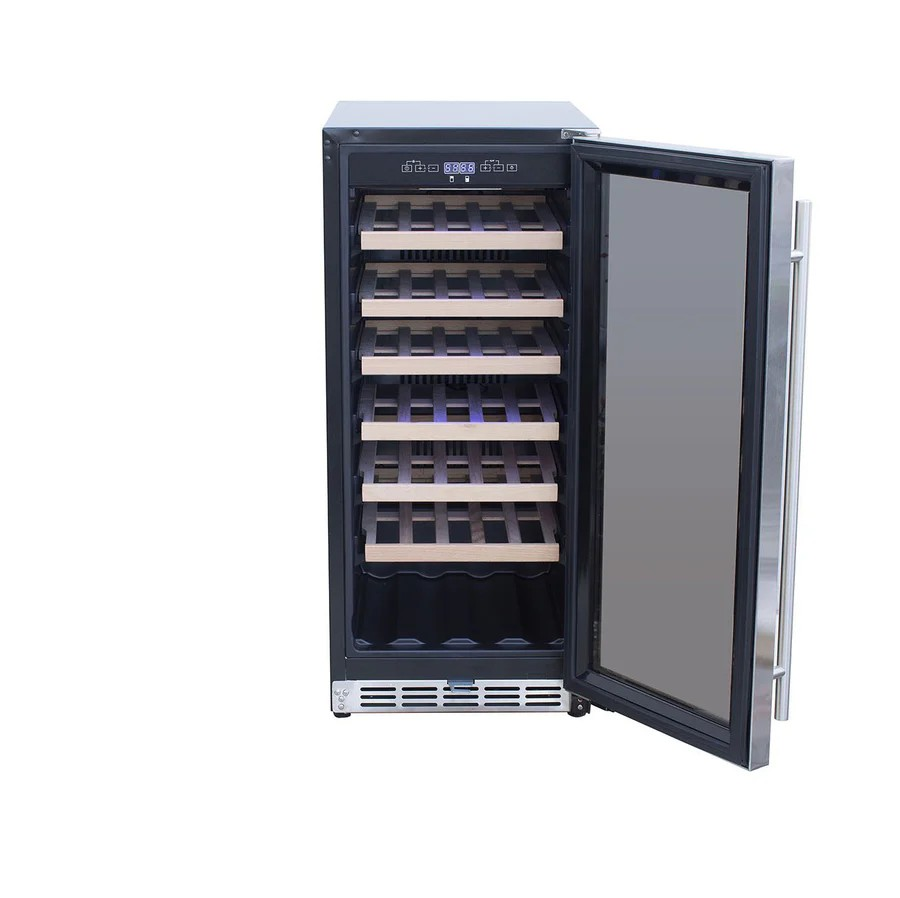 American Made Grills 15" 3.2c Outdoor Rated Single Zone Wine Cooler